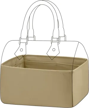 DGAZ Silk Purse Organizer Insert Fits LV Speedy 16/20/25/30/35/40/45 bags，Silky Smooth Bag Organizer，Luxury Handbag & Tote Shaper(S2 trench,SP20)