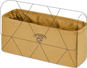 DGAZ Silk Purse Organizer Insert For Chanel 19 Bags,Silky Smooth Bag Organizer，Luxury Handbag & Tote Shaper(Biscuit color,19 Flap 26)