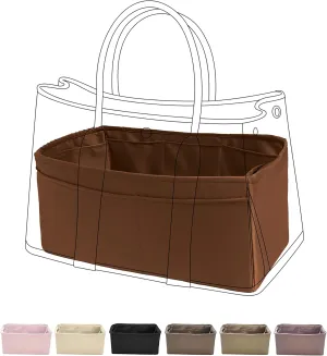 DGAZ Silky Purse Organizer Insert, Luxury Handbag & Tote Organizer, Simplicity bag organizer Fits Garden Party 30/36Bags（Gold，GP30）