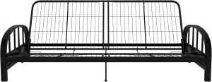 DHP Aiden Metal Futon Frame, Black