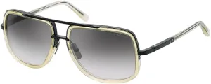 Dita MACH-ONE DT DRX-2030 W-CLR-BLK Matte Black/Vintage Clear Metal Aviator Sunglasses Grey Gradient Lens, 59-17-127