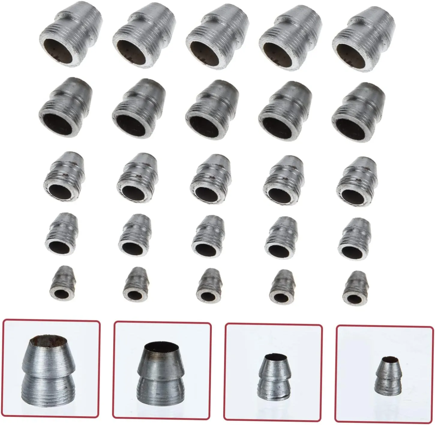 DOITOOL Hammer Handle Wedge Kit 75 Pcs Hand Tool Fastening Replacement Tools for Hammer Practical Wedge Ax Handle Conical Set Hatchet Round Wedge