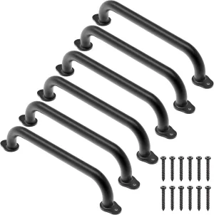 Dolibest 6 Pack 17-Inch Safety Handle, Metal Safety Playground Handles, Playset Hand Grips & Widened Base Design, Playset Handles for Climbing Frame, Treehouse, Play House, Swing Set Accessories