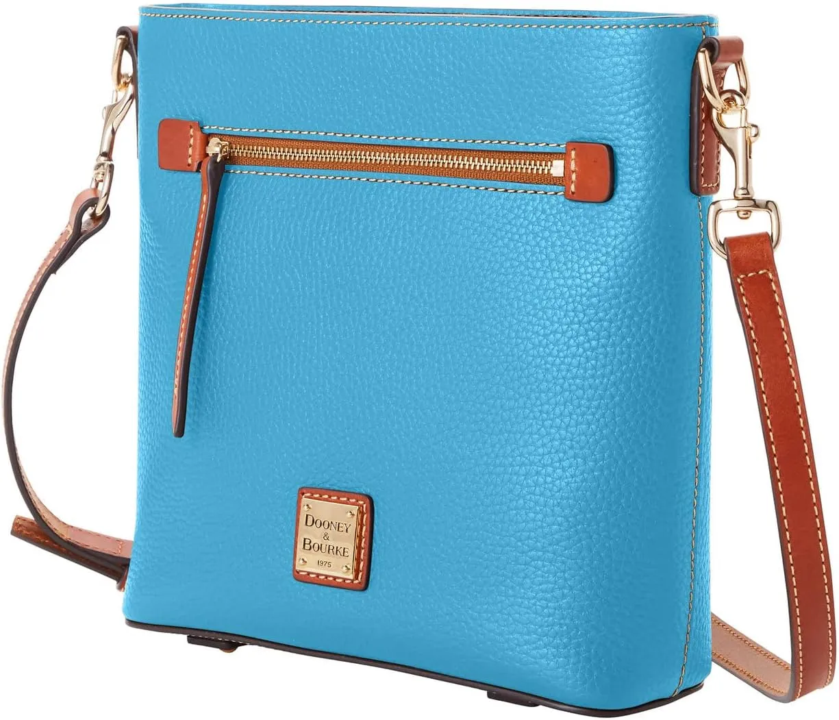 Dooney & Bourke Crossbody Bags for Women, Pebble Grain Leather Crossbody Messenger Bag with Zipper