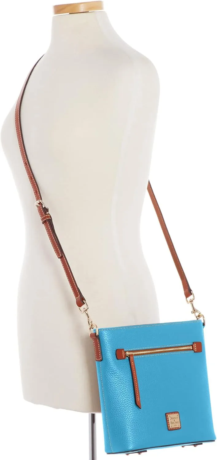 Dooney & Bourke Crossbody Bags for Women, Pebble Grain Leather Crossbody Messenger Bag with Zipper