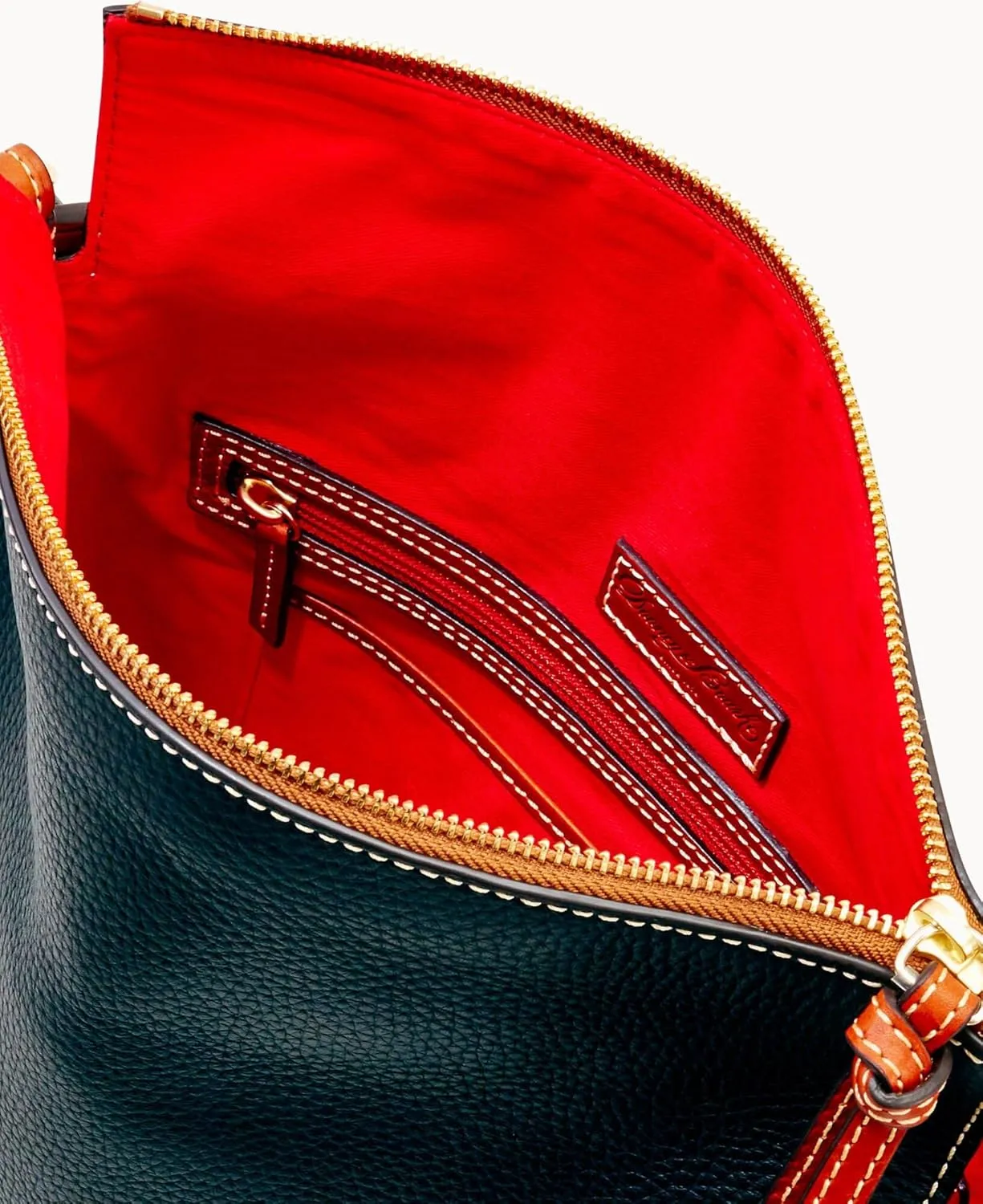 Dooney & Bourke Hobo Bags for Women, Pebble Grain Leather Twist Strap Hobo Shoulder Bag