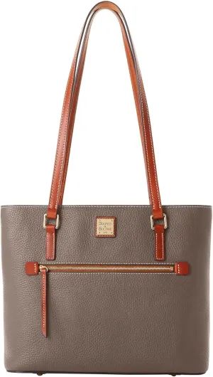 Dooney & Bourke Tote Bags for Women, Large Pebble Grain Leather Shopper Tote Bag with Zipper