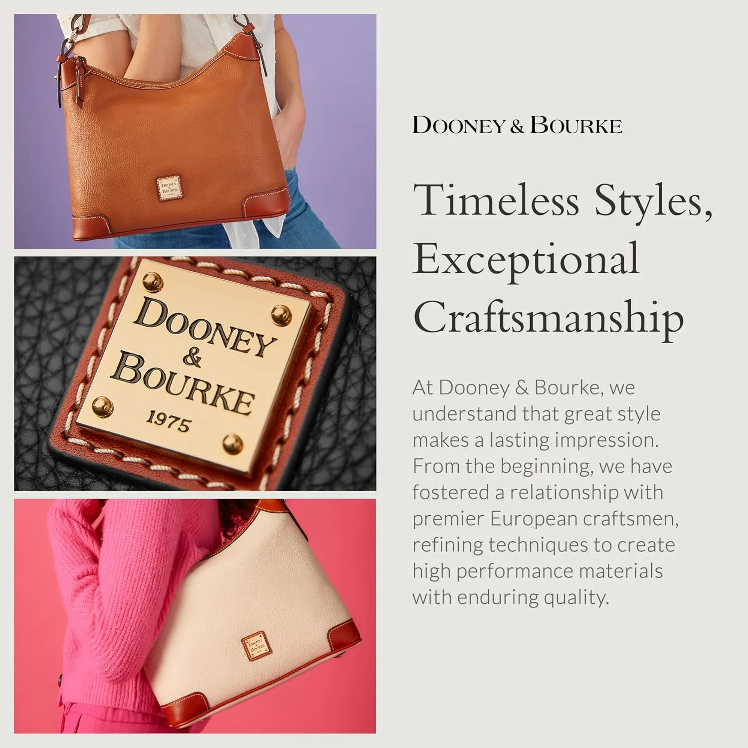 Dooney & Bourke Tote Bags for Women, Large Pebble Grain Leather Shopper Tote Bag with Zipper