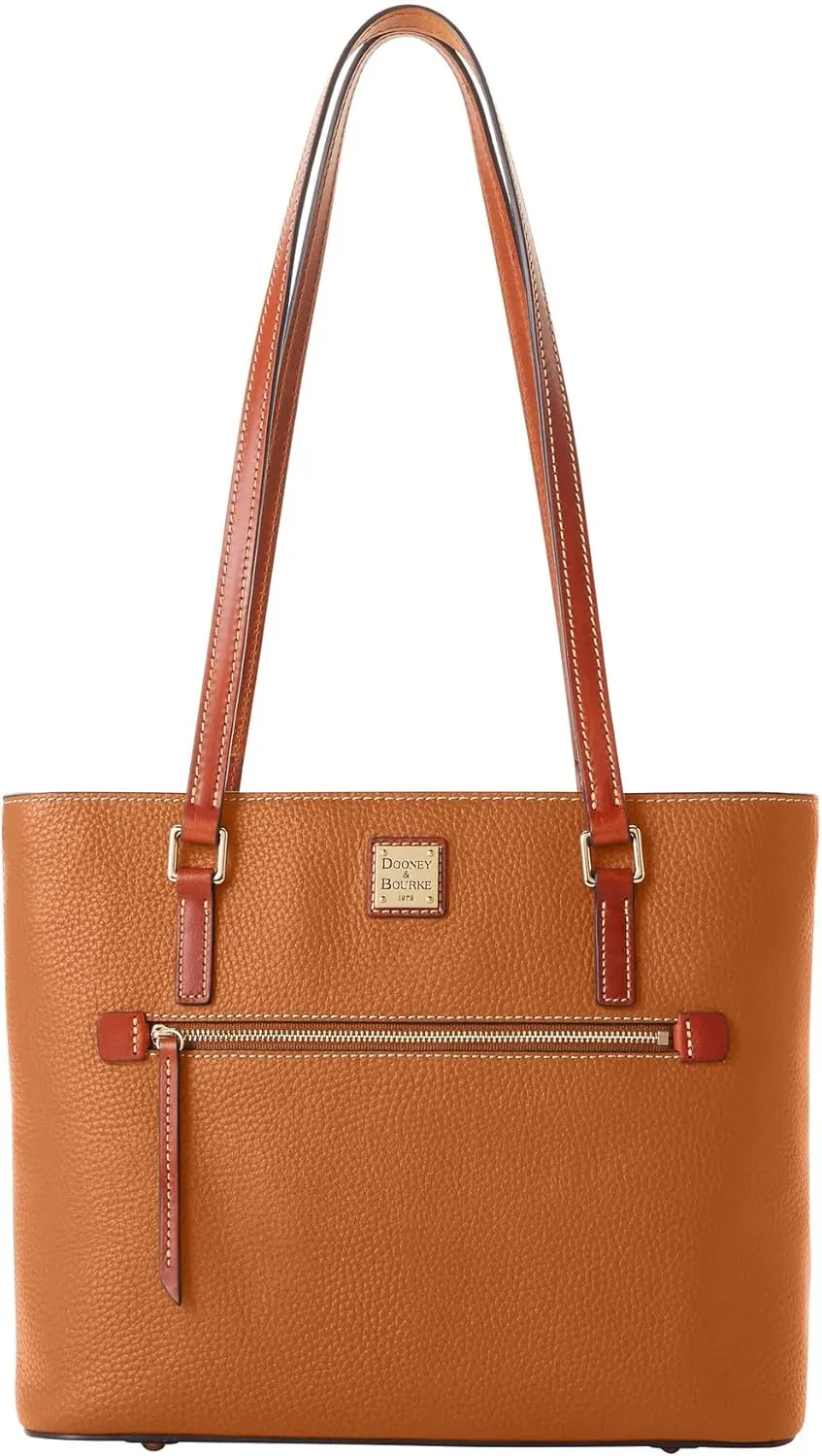 Dooney & Bourke Tote Bags for Women, Large Pebble Grain Leather Shopper Tote Bag with Zipper