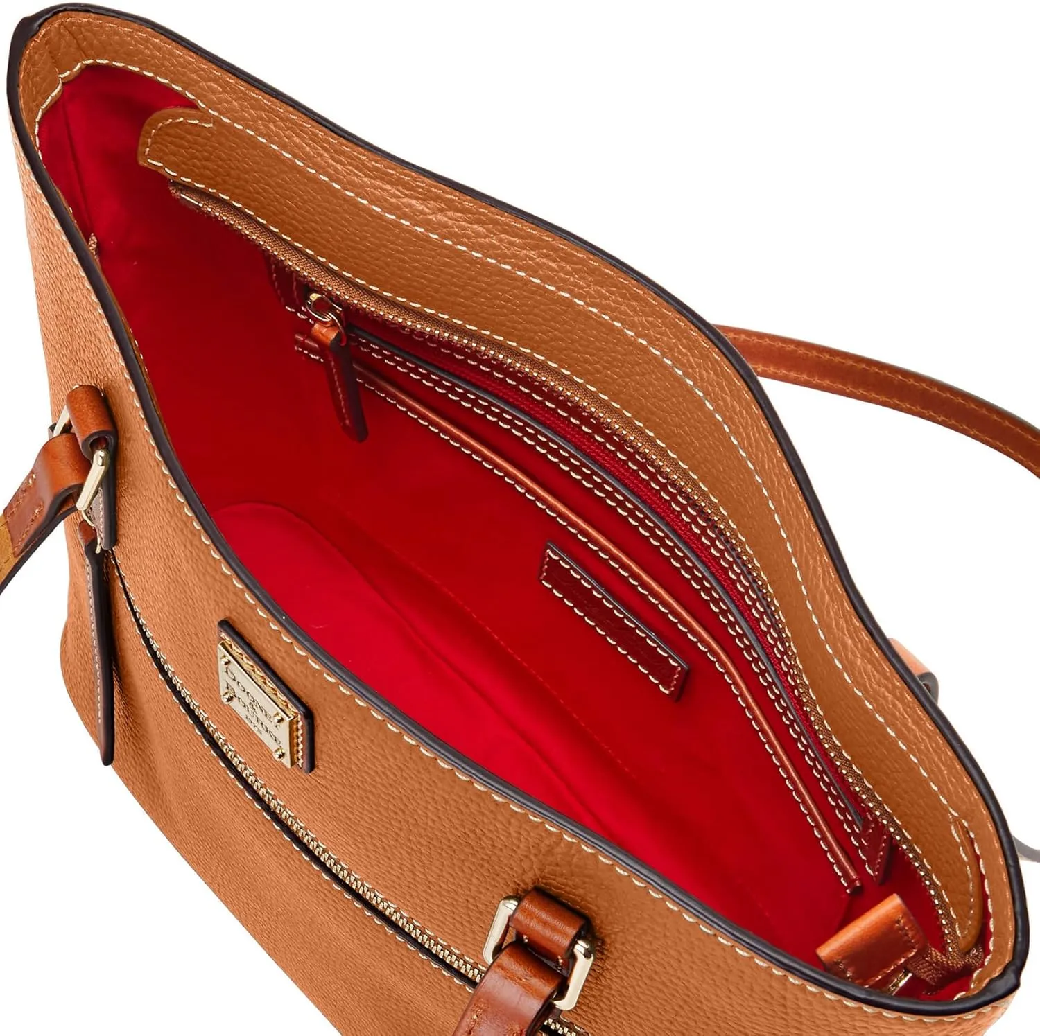 Dooney & Bourke Tote Bags for Women, Large Pebble Grain Leather Shopper Tote Bag with Zipper