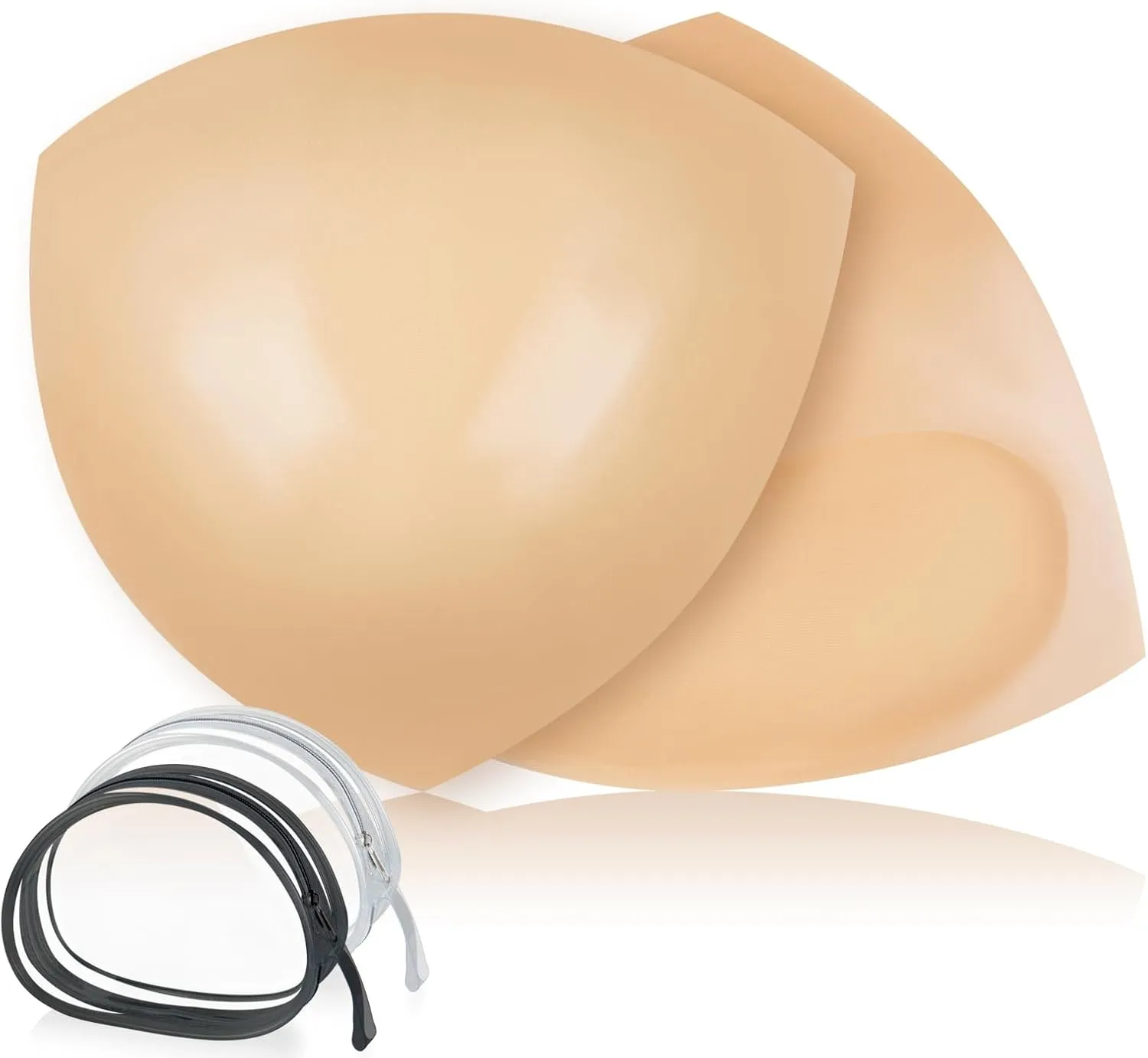 Double-Sided Sticky Bra Inserts, Invisible Lift Self Adhesive Boob Pads Push up Breast Pads Reusable Washable