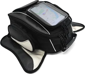 Dracarys Motorcycle Tank Bag Oxford Saddle Black Motorbike Bag - Strong Magnetic Bag for Honda Yamaha Suzuki Kawasaki Harley