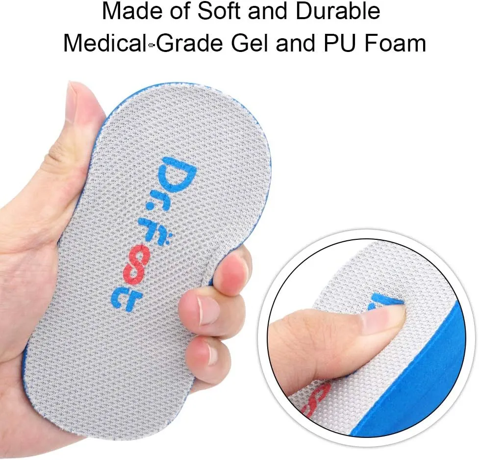 Dr.Foot Height Increase Insoles, Heel Cushion Inserts, Heel Lift Inserts for Leg Length Discrepancies
