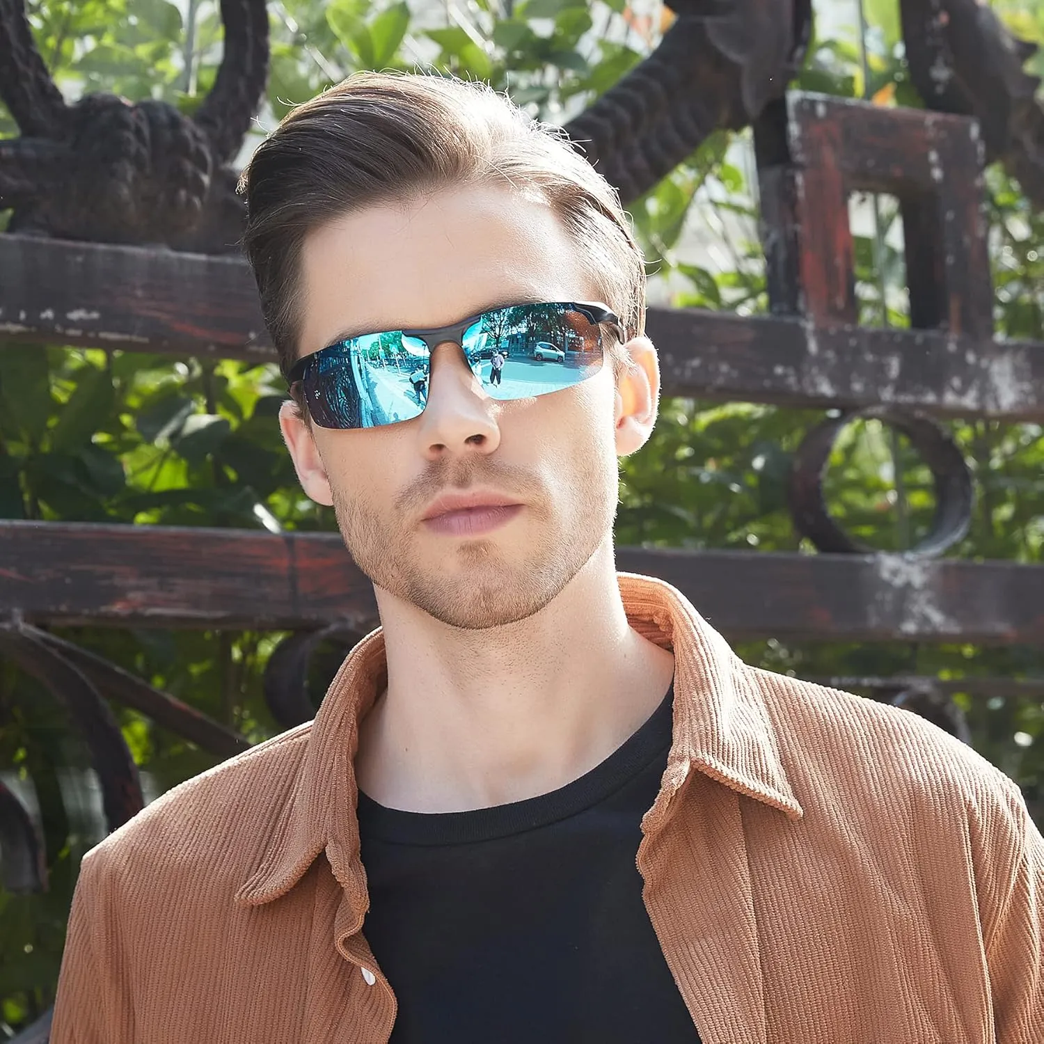 DUCO Mens Sports Polarized Sunglasses UV Protection Sunglasses for Men 8177s