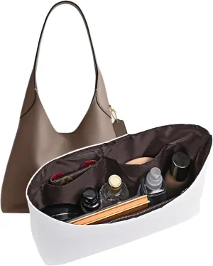Dupont Paper Purse Organizer Inserts for brooklyn 28 Insert Keeps Tote Handbag（White）