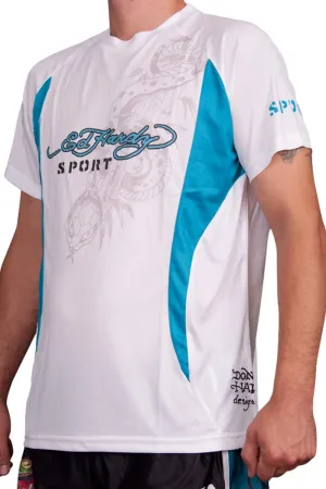 Ed Hardy Men's Sport Athletic Mesh Crew Tee Top