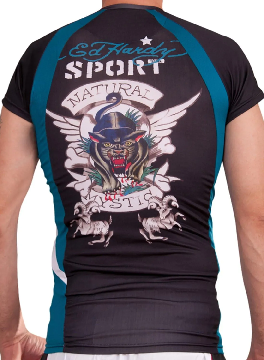Ed Hardy Men's Sport Athletic Mesh Crew Tee Top