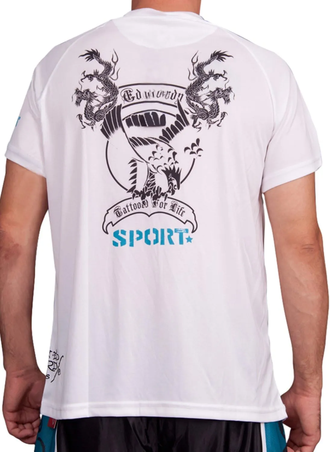 Ed Hardy Men's Sport Athletic Mesh Crew Tee Top