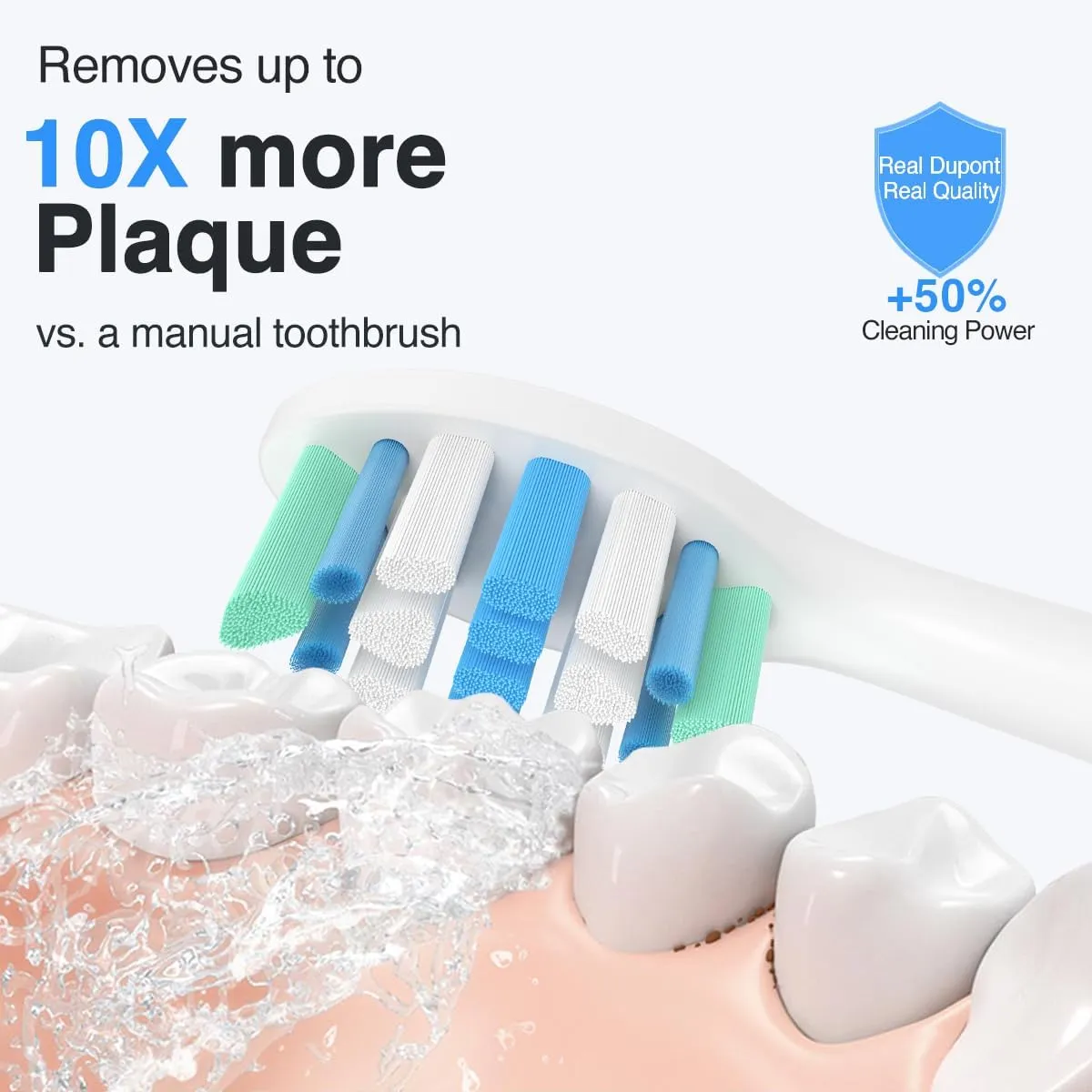 Electric Toothbrush Heads for Philips Sonicare Replacement Heads C1,C2,4100, Replacement Brush Head Compatible with Phillips Sonicare Electric Toothbrushes C2,C1, for Philips Sonic Care Brush,12 Pcs