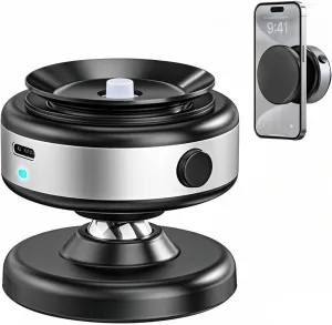 Electric Vacuum Suction Cup Phone Mount, Stable Anti-Shake Magnetic Car Phone Holder for Magsafe, 360° Adjustable Portable Hands-Free Car Accessories for iPhone 16/15/14 Pro Max
