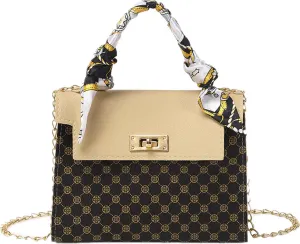Elegant Women's Bag Chain Underarm Shoulder Crossbody - Small Square Mini Leather Handbags with Travel