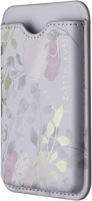 Elizabeth James Card Holder compatible with MagSafe, Floral Berry Bloom Design, Magnetic Phone Wallet