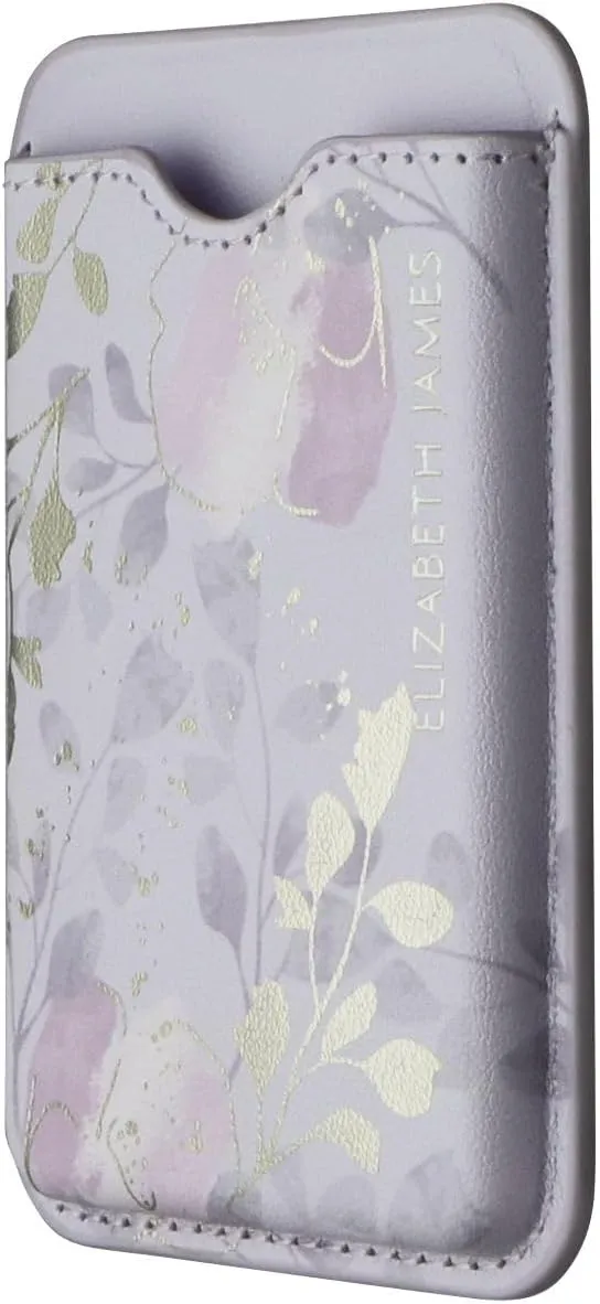 Elizabeth James Card Holder compatible with MagSafe, Floral Berry Bloom Design, Magnetic Phone Wallet