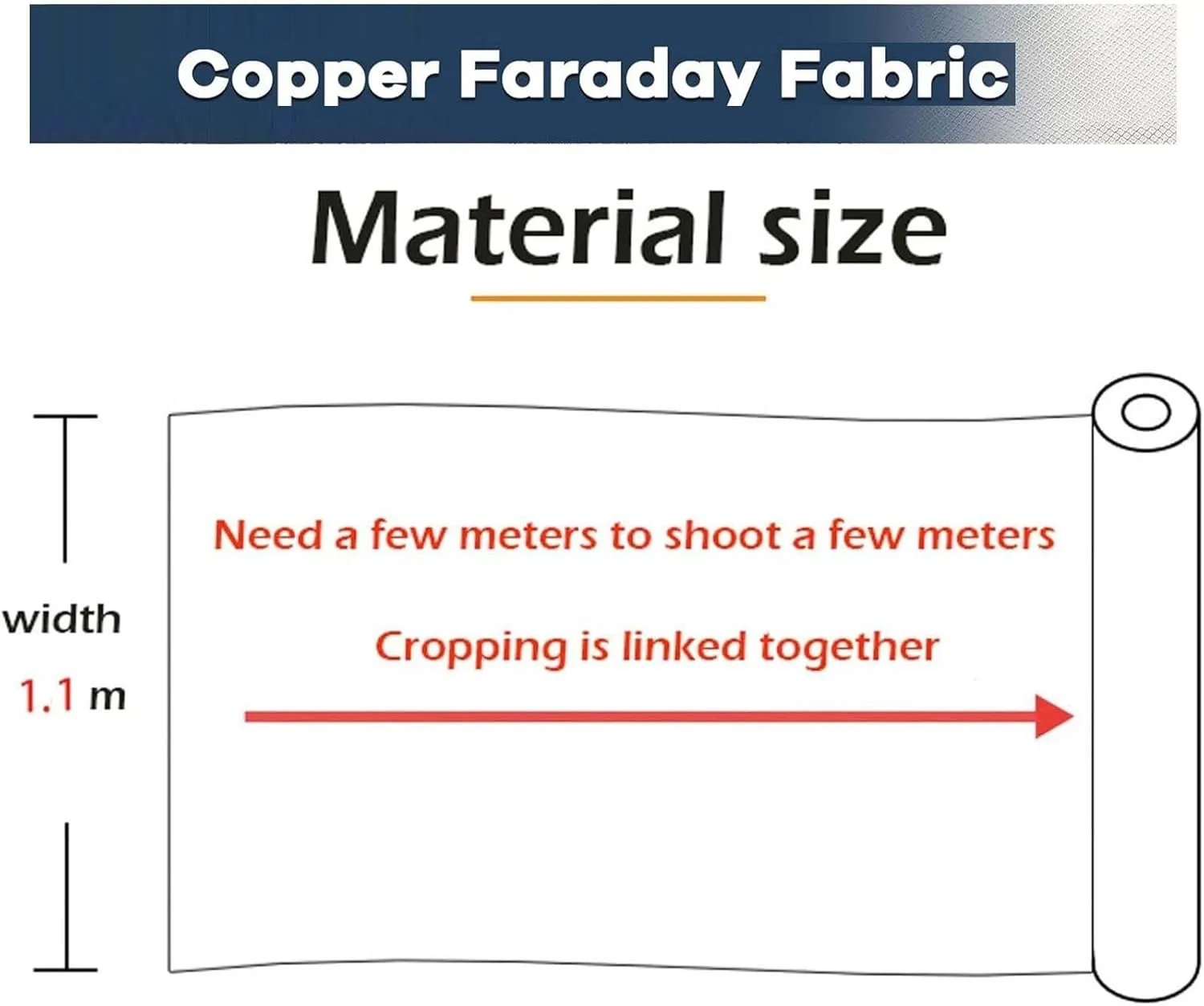 EMF Faraday Fabric EMF Fabric Protection Signal Shielding Kit Faraday Material RF Blocker Fabric Anti Radiation Blanket Shield Faraday Bags for Generators,gold-6x1.1m