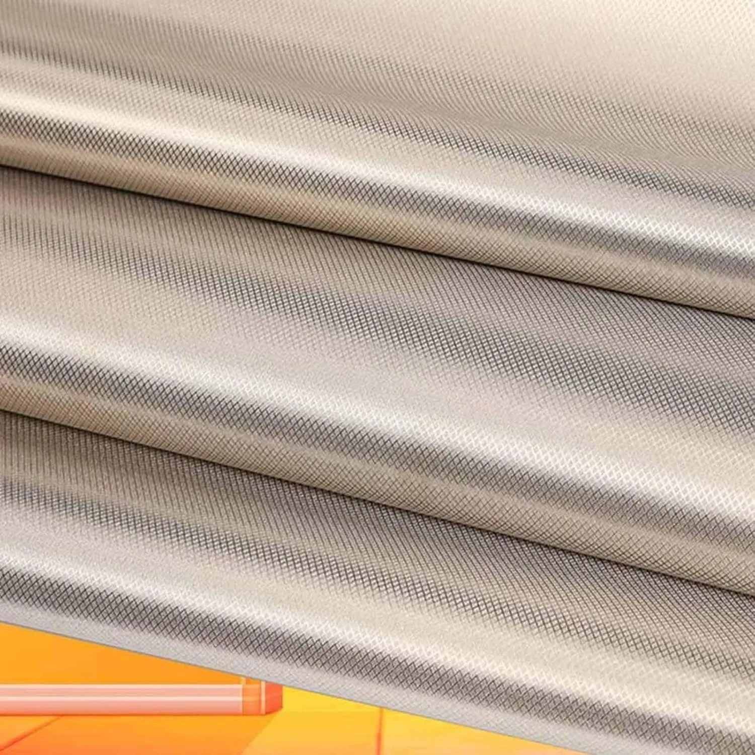 EMF Protective Fabric EMI RFID Shielding Faraday Bags DIY Cloth Fabric Anti Radiation Static EMF EMI EMP WiFi Electromagnetic Blocking Fabric,silver-9x1.1m