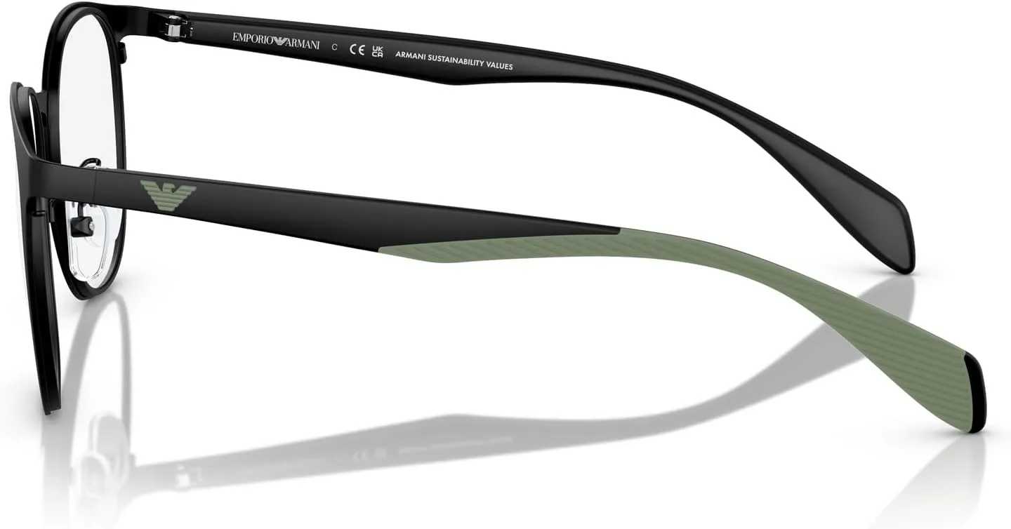 Emporio Armani Men's Ea1148 Round Prescription Eyewear Frames