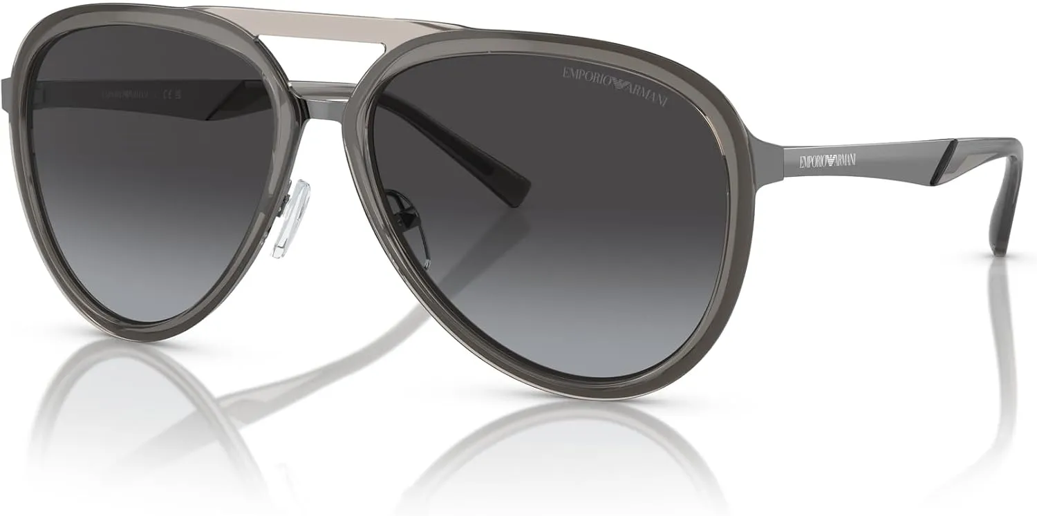 Emporio Armani Men's Ea2145 Aviator Sunglasses