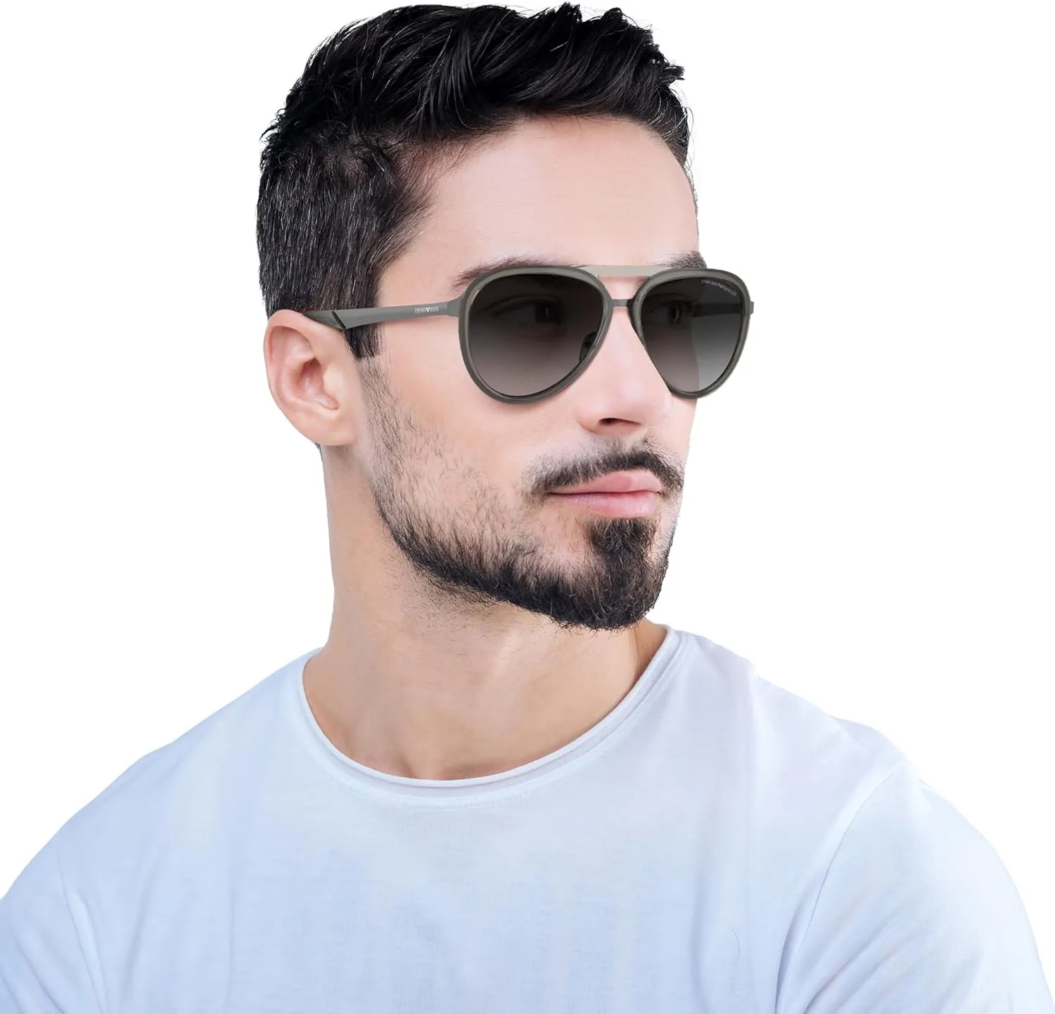 Emporio Armani Men's Ea2145 Aviator Sunglasses