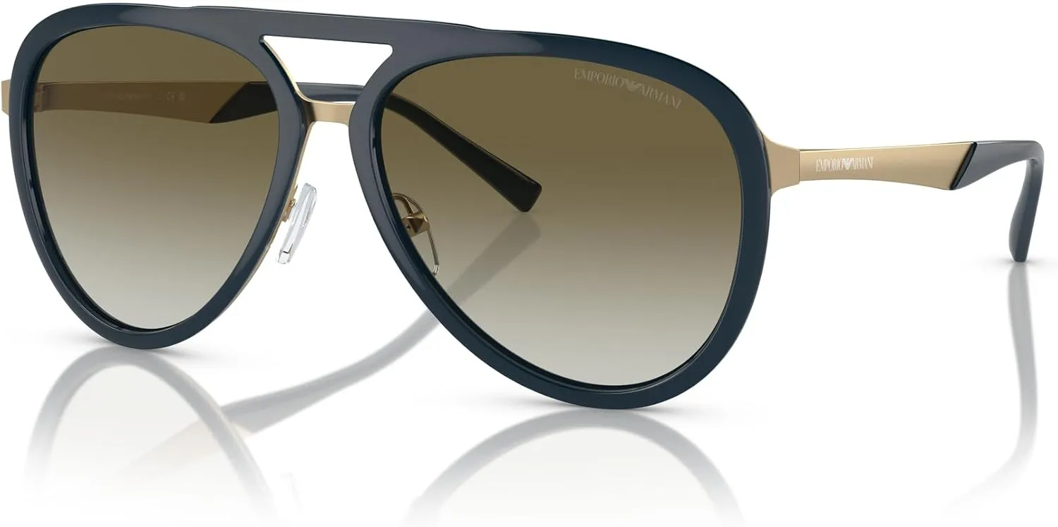 Emporio Armani Men's Ea2145 Aviator Sunglasses