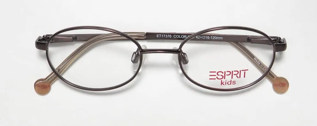 Esprit 17376 Unisex/Boys/Girls/Kids Oval Full-rim Spring Hinges Eyeglasses/Glasses
