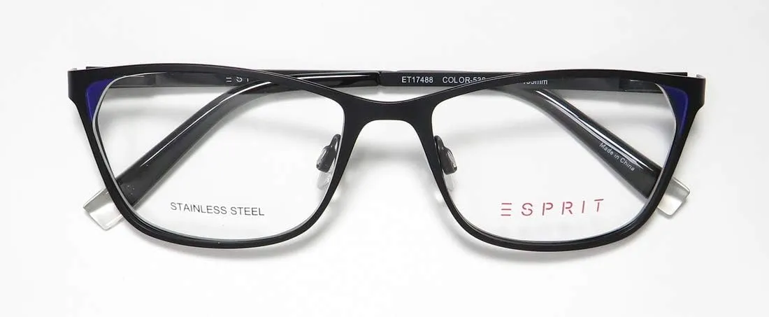 Esprit 17488 Womens/Ladies Cat Eye Full-rim Spring Hinges Eyeglasses/Spectacles