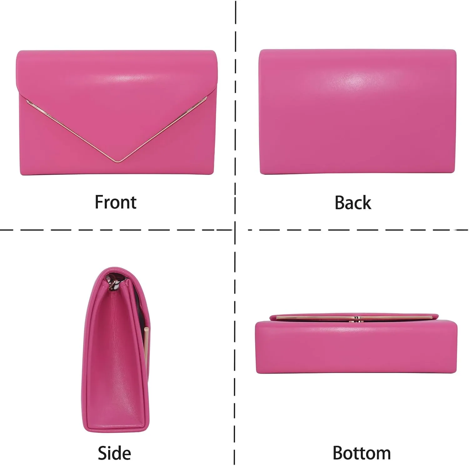 Evening Bags Women Clutch Purse Small Cute Classic Envelop Crossbody Handbag for Formal Wedding Party with Detachable Chain
