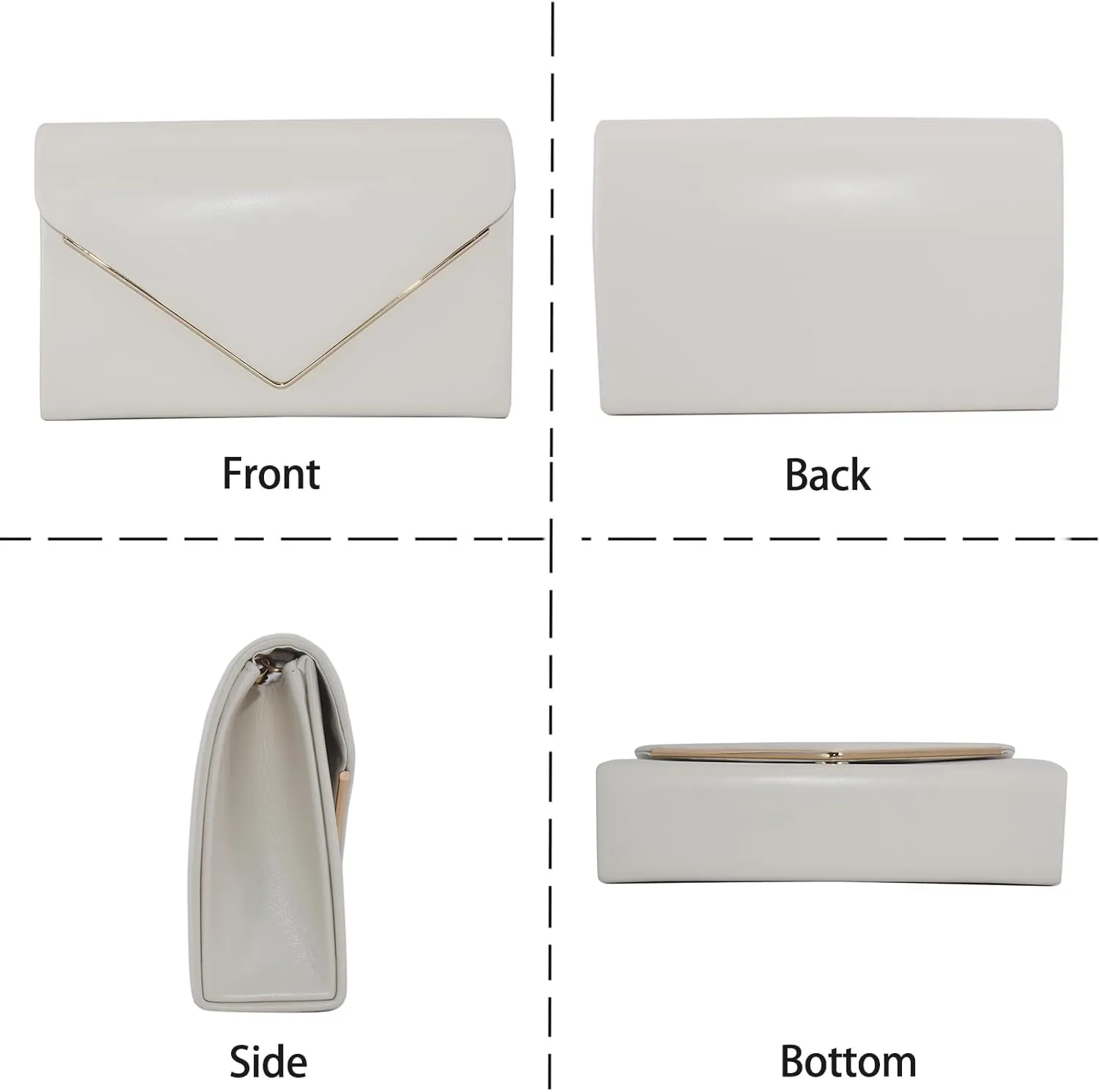 Evening Bags Women Clutch Purse Small Cute Classic Envelop Crossbody Handbag for Formal Wedding Party with Detachable Chain