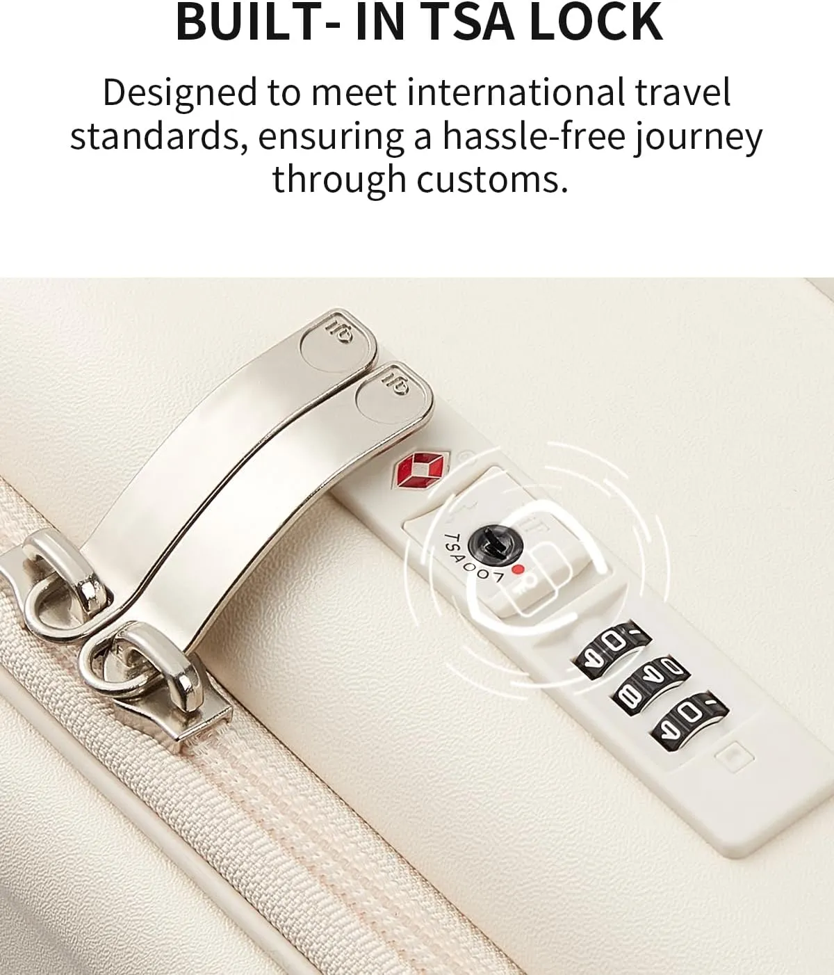 Expandable Top Opening 26 Inch Checked Luggage with Spinner Wheels, Large Suitcase with TSA Lock, Hard Shell Travel luggage Suitcases for Men Women, for 20 Days Travel, Coconut White