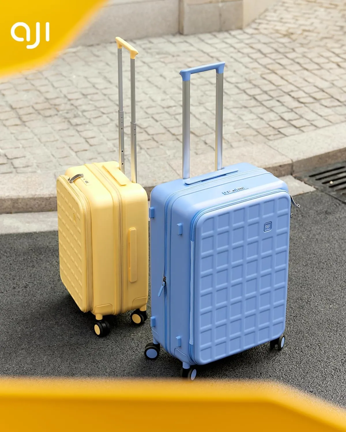 Expandable Top Opening Carry On Luggage Airline Approved, 20 Inch Lightweight Hardside Carry On Suitcase with Spinner Wheels, Travel Luggage for Women Men, Blueberry Blue