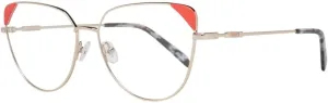 Eyeglasses Emilio Pucci EP 5112 028 Shiny Rose Gold, Coral Front Detail, Blue Ha
