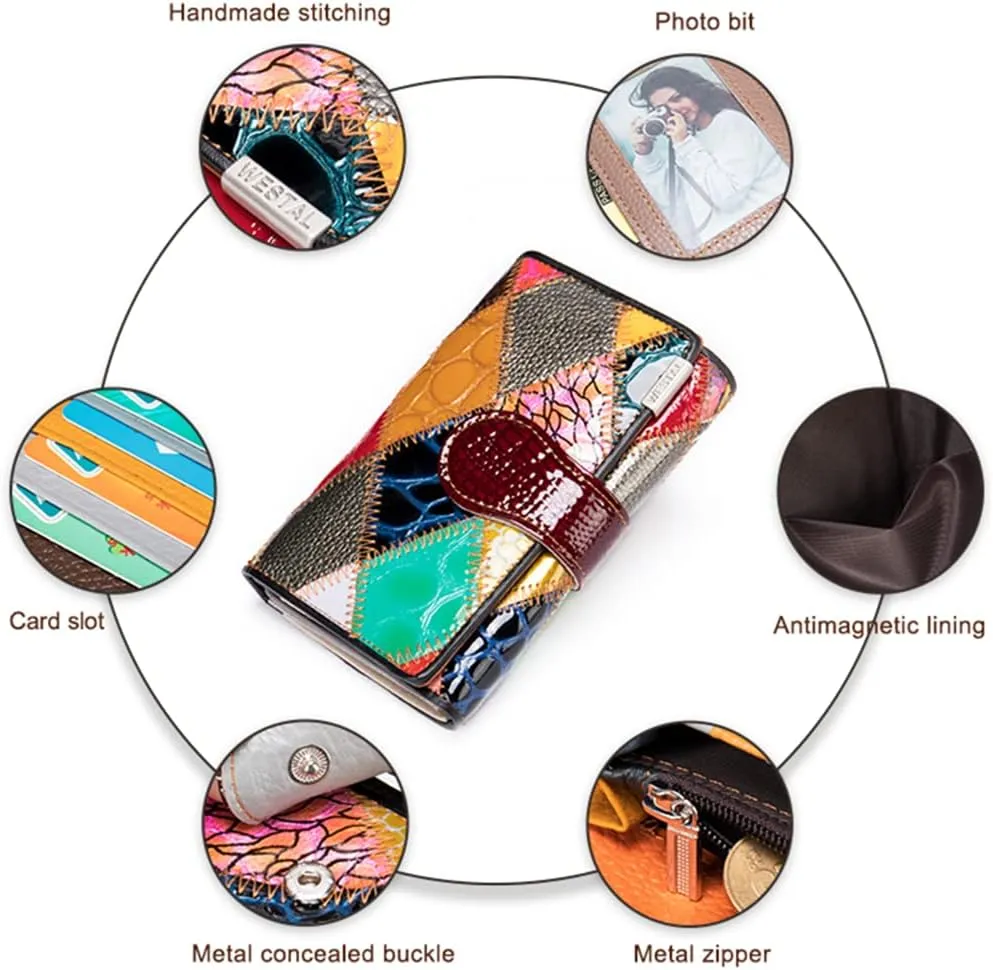 Eysee Wallets for Women Genuine Leather Multi Color Mode 2-D