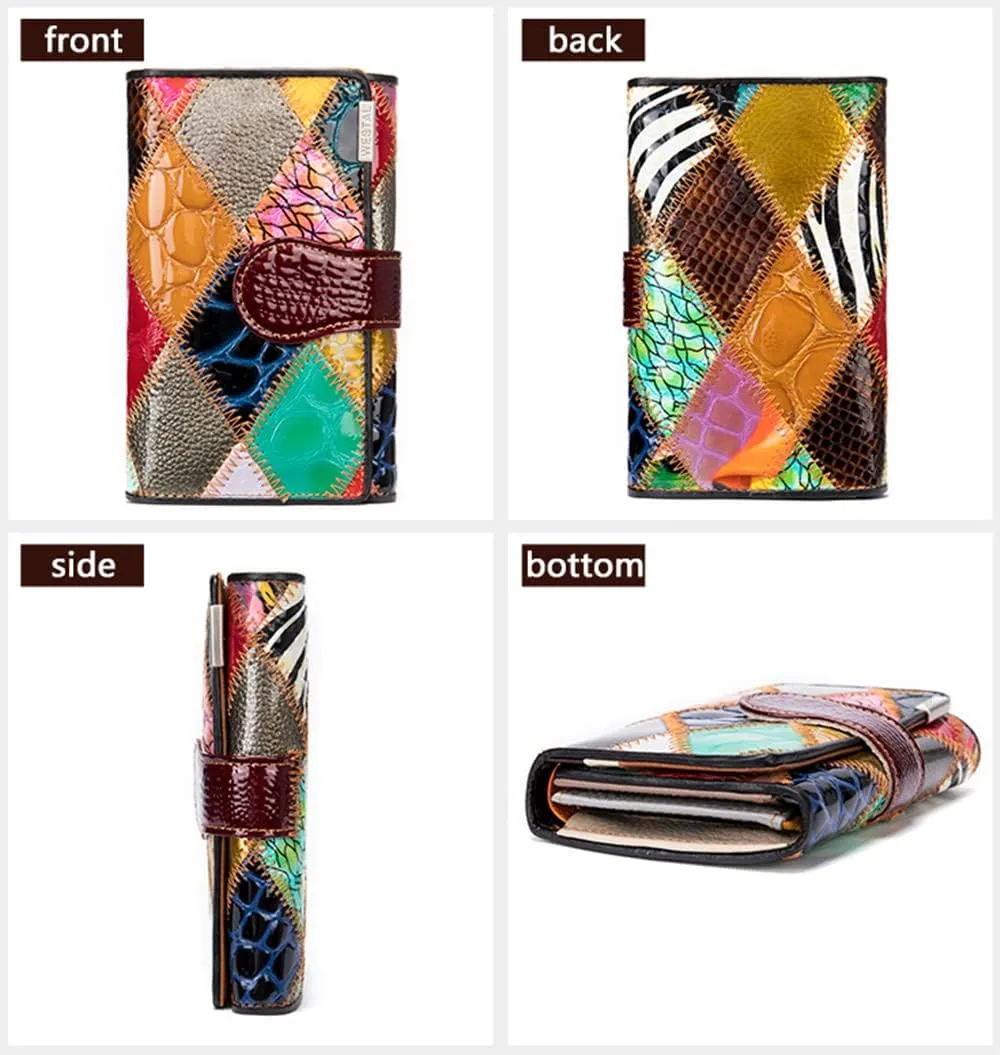 Eysee Wallets for Women Genuine Leather Multi Color Mode 2-D