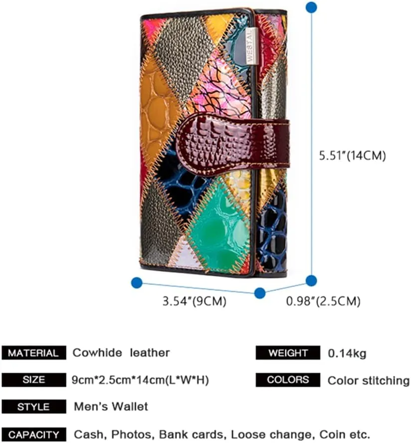 Eysee Wallets for Women Genuine Leather Multi Color Mode 2-D