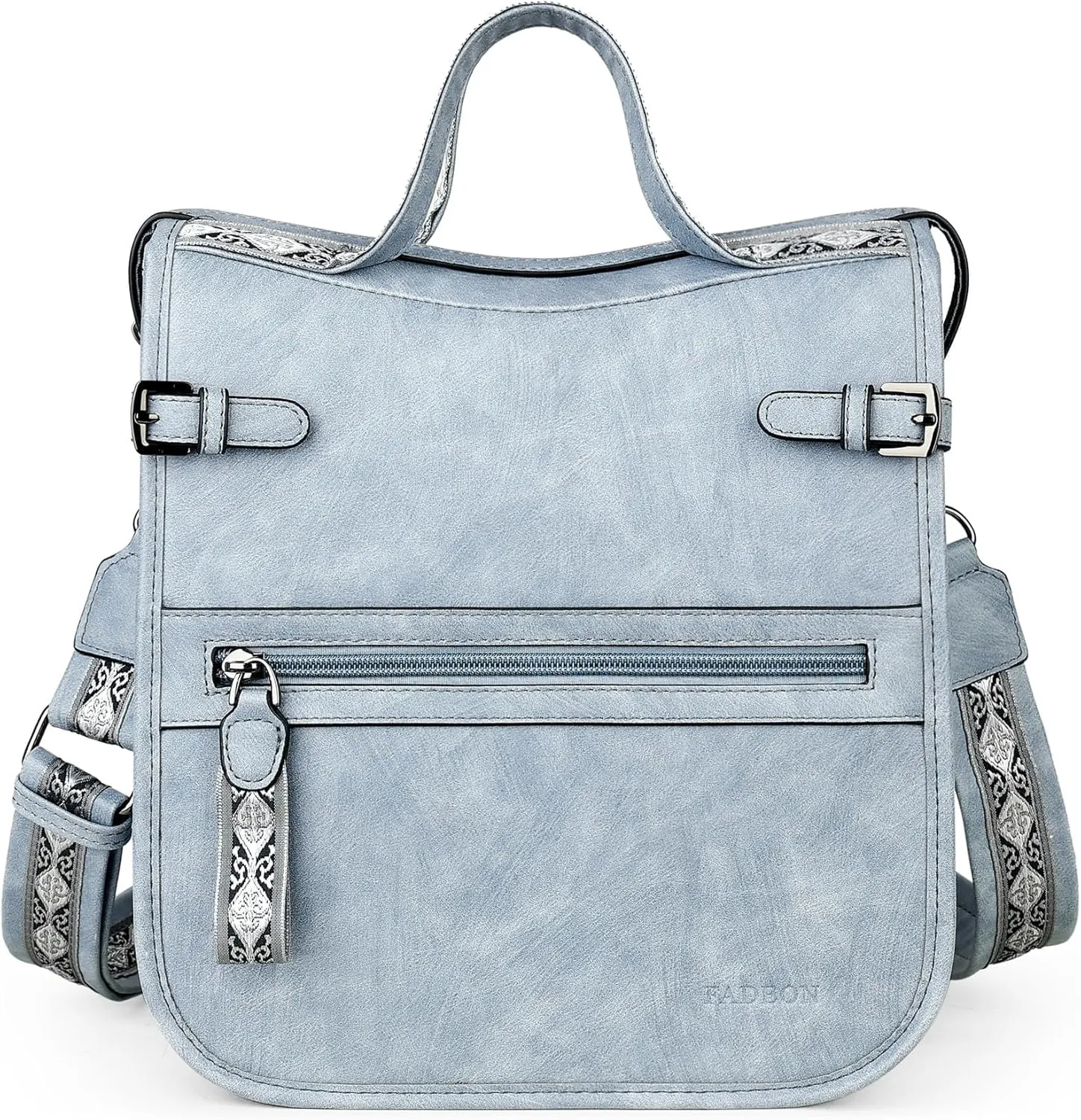FADEON Crossbody Bags Purses for Women Designer Cross Body Shoulder Bag Purse PU Leather Top Handle Handbag Wide Strap