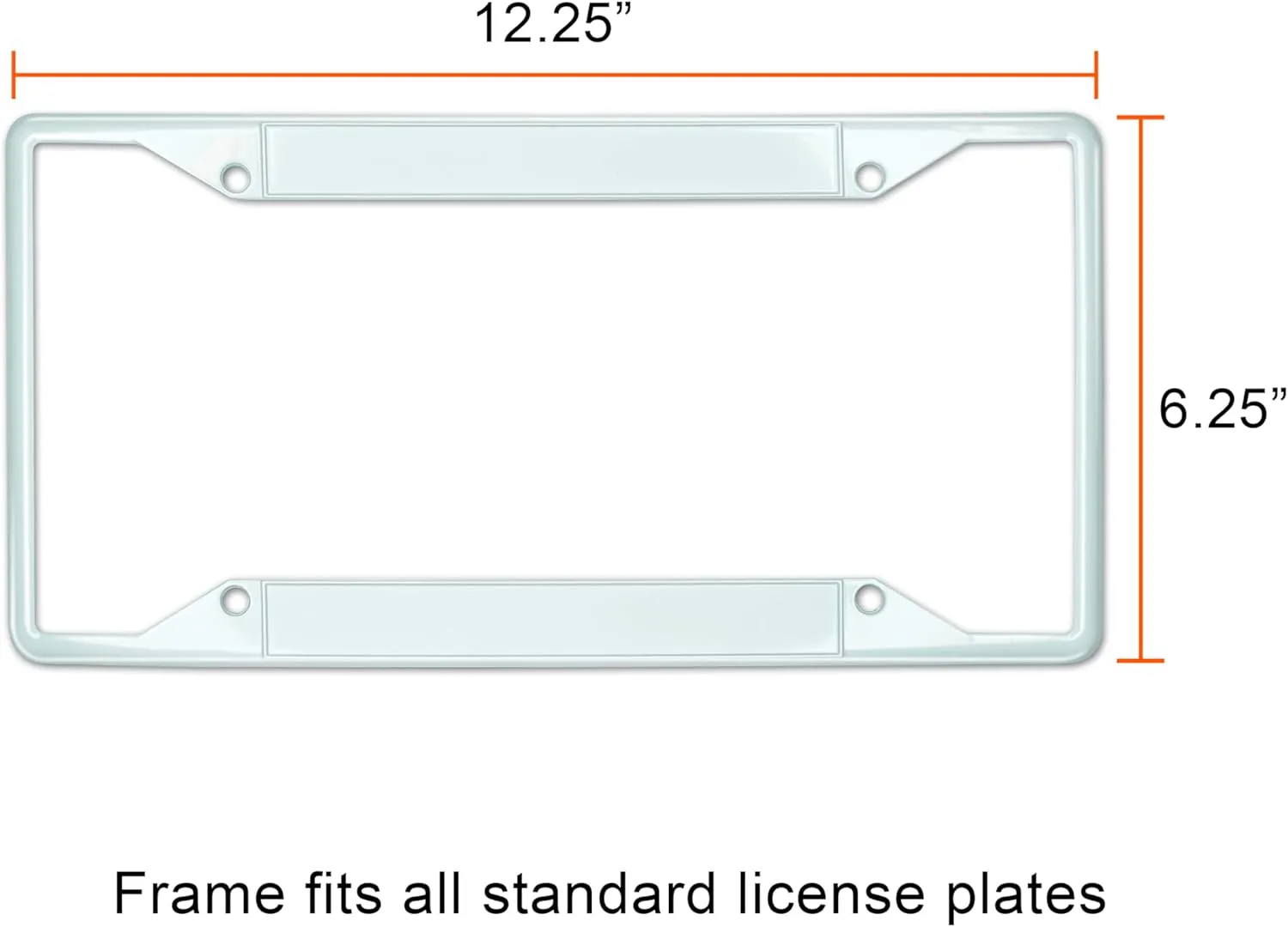 FANMATS 43846 MLB - Cleveland Guardians License Plate Frame - White – Easy Installation on Truck, SUV, Car - Ideal Gift for Die Hard MLB Fan