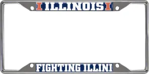 FANMATS NCAA Chrome Metal License Plate Frame
