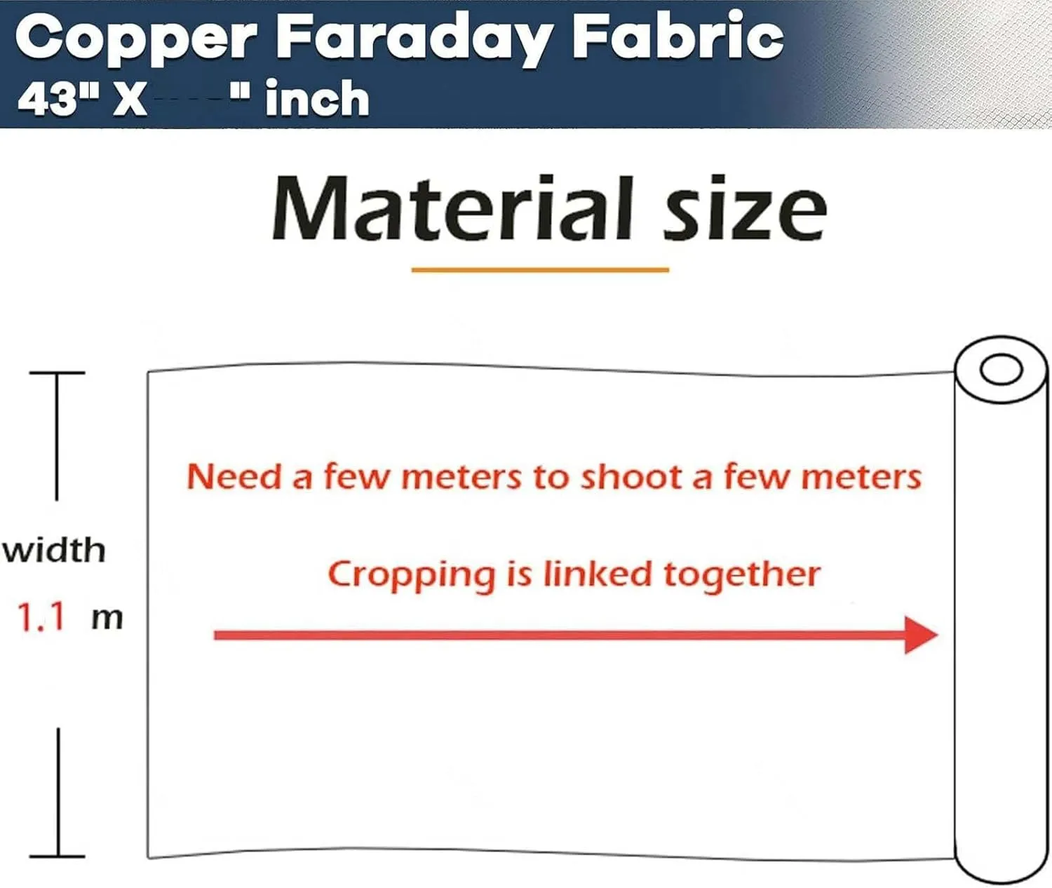 Faraday Cloth Faraday Fabric Bulk Fabric Faraday Bag for Generator RFID Blocking Shielding-Block WiFi for Radiowave Microwave, Electromagnetic Fields,gold-1x1.1m