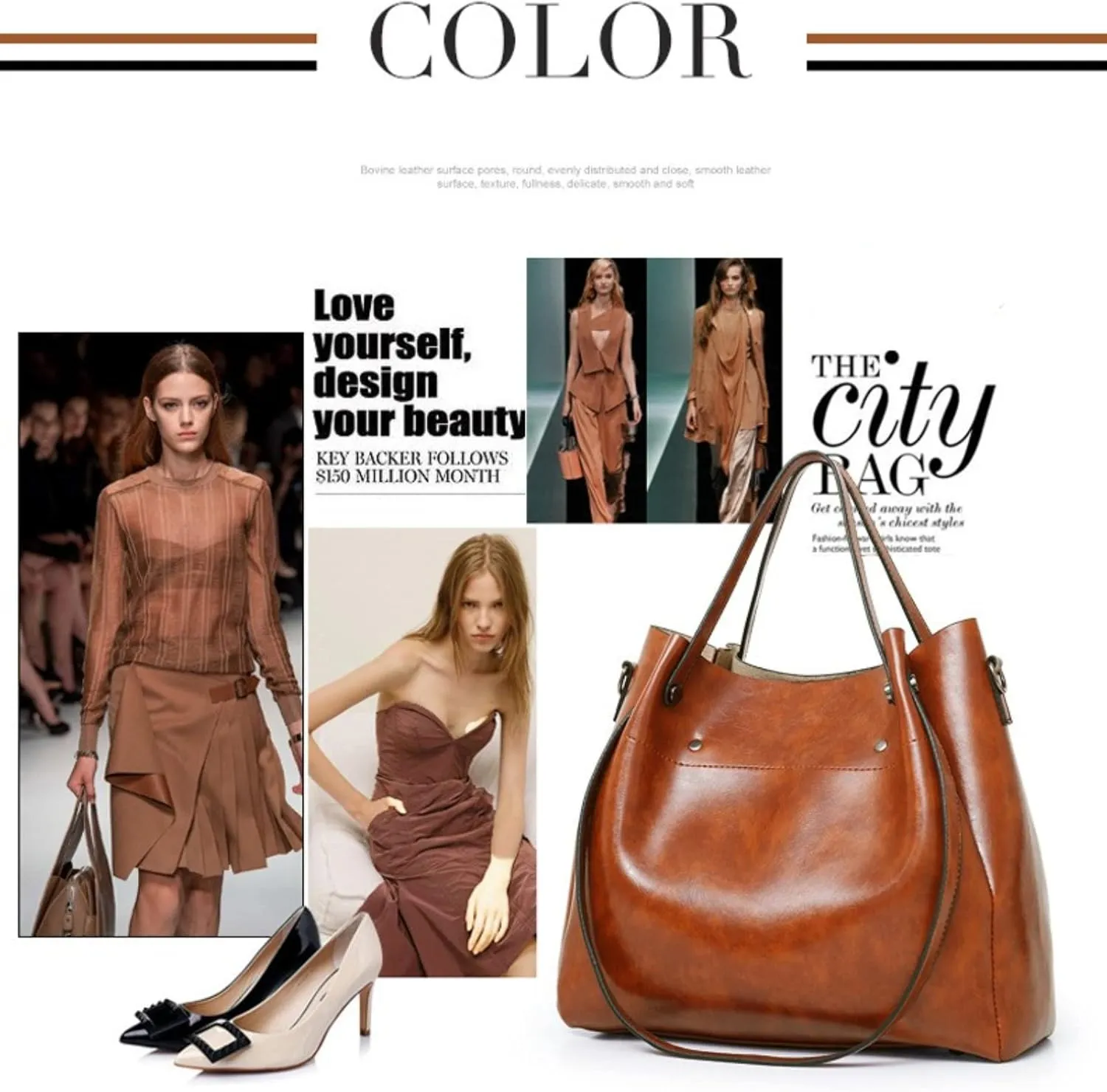 Fashion Tote Bags Shoulder Bag Purses and Handbags for Women Top Handle Satchel Bags Purse Set 4pcs