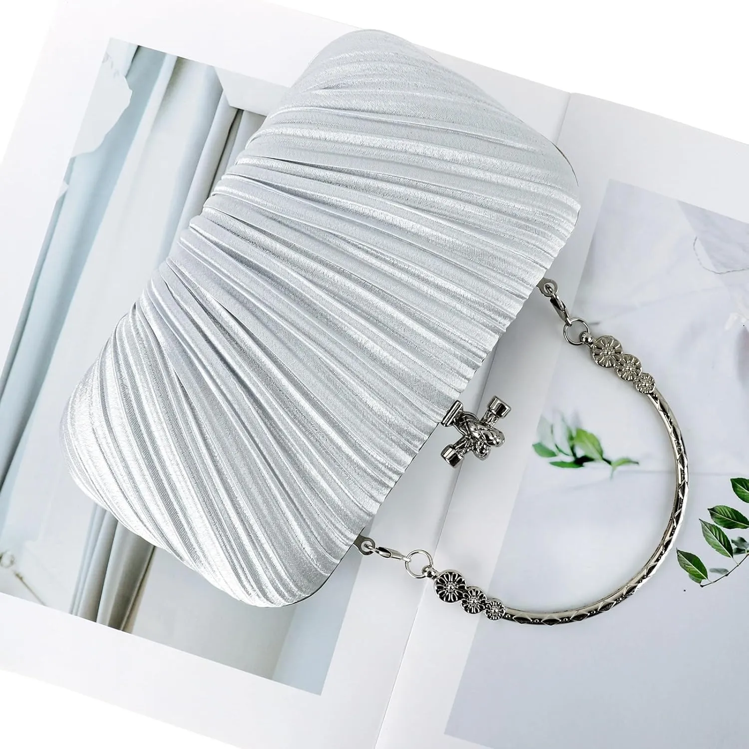 Fashion Womens Jane Satin Diamante Clutch Rhinestone Evening Bridal Prom Party Handbag Crossbody Purse Chain Bag