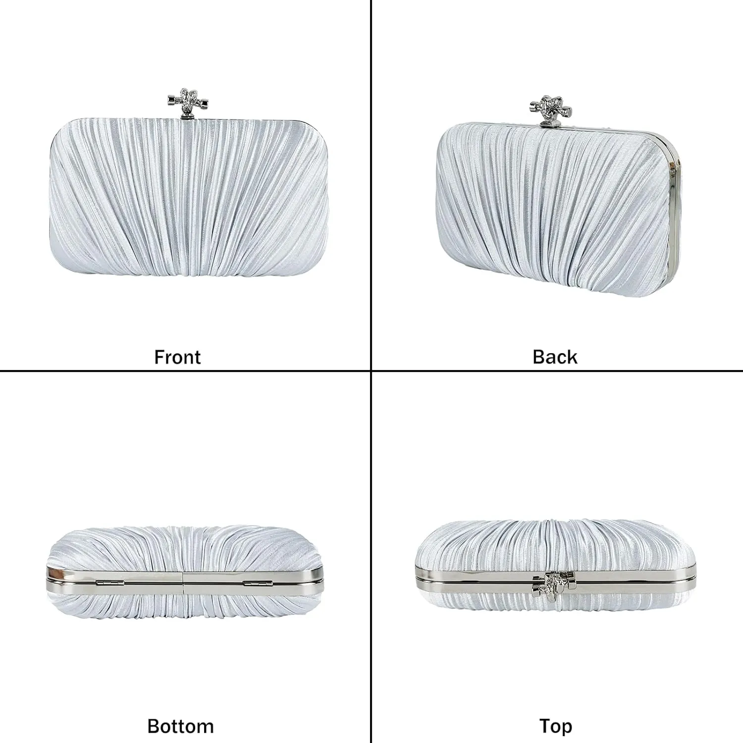 Fashion Womens Jane Satin Diamante Clutch Rhinestone Evening Bridal Prom Party Handbag Crossbody Purse Chain Bag